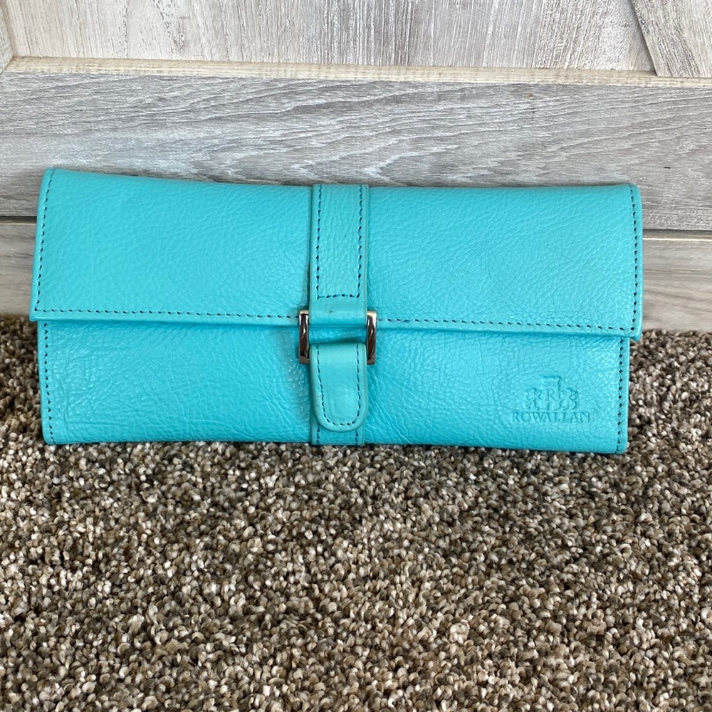 Rowallan Ryan Leather Travel Jewelry Wallet